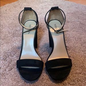 Black heels with ankle strap